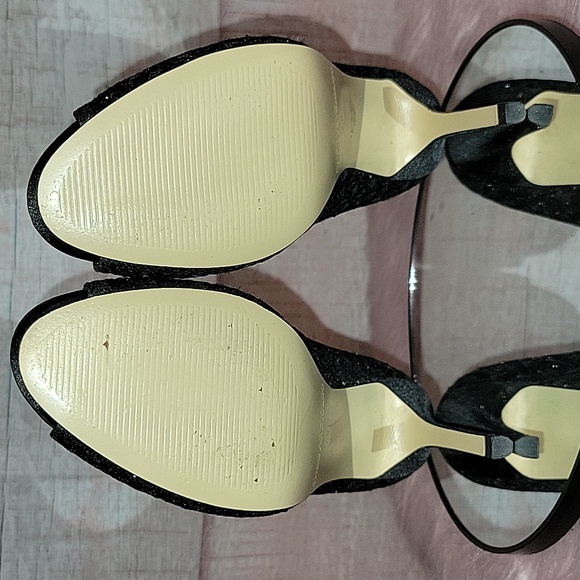 Enzo Angiolini Black Sparkly Heels - Picture 9 of 10